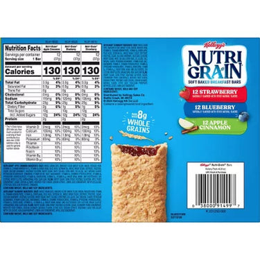 Nutri-Grain Bars Variety Pack, 1.3 Oz., 36 Pk.